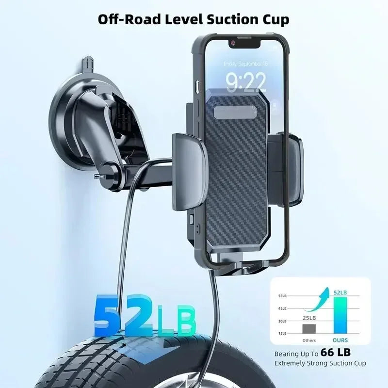 NEW Sucker Mount 360° Rotation Car Phone Holder Cellphone Stand Stable Suction Cup Support in Car Universal Mobilephone Bracket
