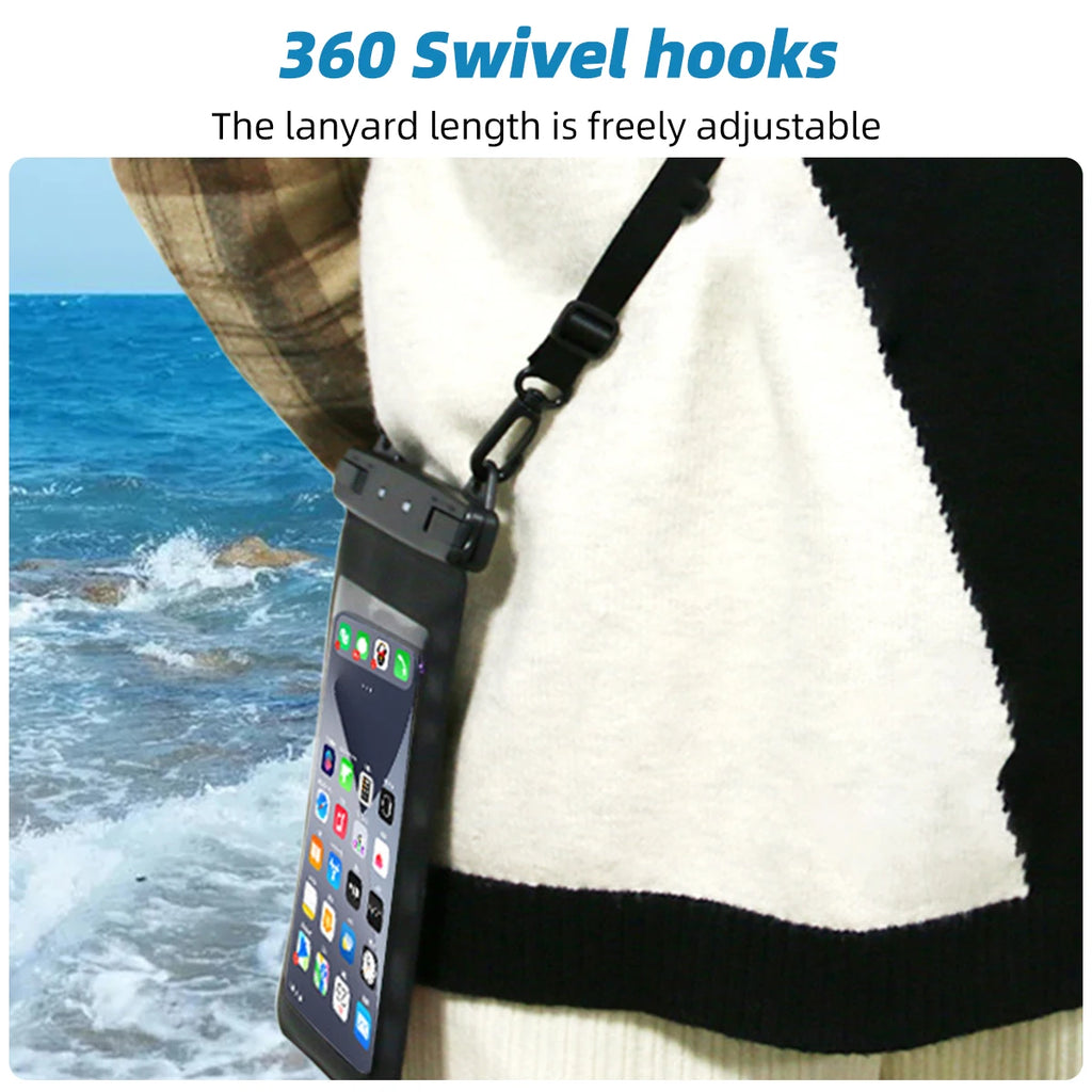 Waterproof Swim Bag Phone Case Cover For iPhone 11 12 13 14 15 Pro Max Huawei Mate 60 Xiaomi13 Water proof Pouch Sensitive Touch