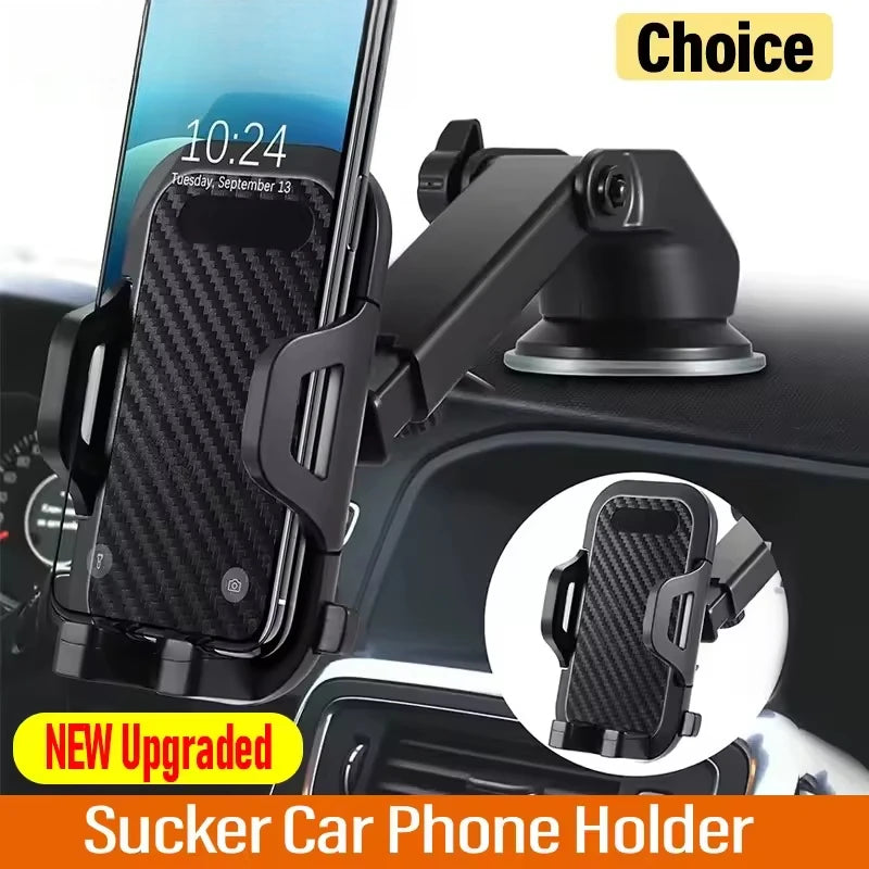 NEW Sucker Mount 360° Rotation Car Phone Holder Cellphone Stand Stable Suction Cup Support in Car Universal Mobilephone Bracket