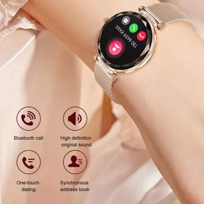 Fashion Ladies Smart Watch NX7 Pro AMOLED Screen Health Monitoring BT Call Female Women Sport Fitness Tracker Smartwatch