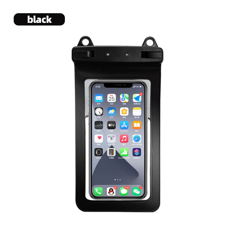 Waterproof Swim Bag Phone Case Cover For iPhone 11 12 13 14 15 Pro Max Huawei Mate 60 Xiaomi13 Water proof Pouch Sensitive Touch