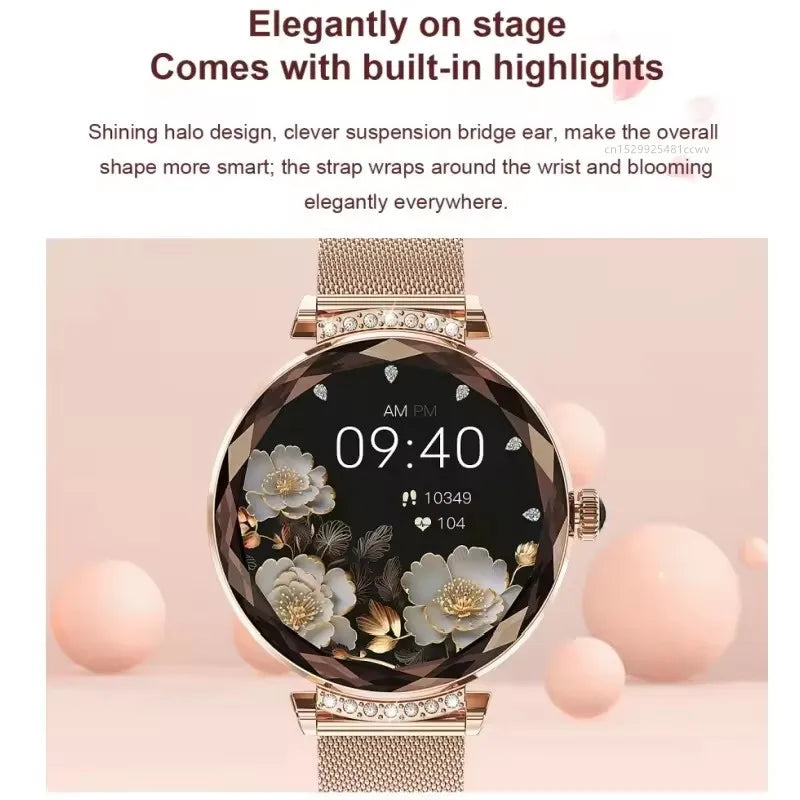Fashion Ladies Smart Watch NX7 Pro AMOLED Screen Health Monitoring BT Call Female Women Sport Fitness Tracker Smartwatch