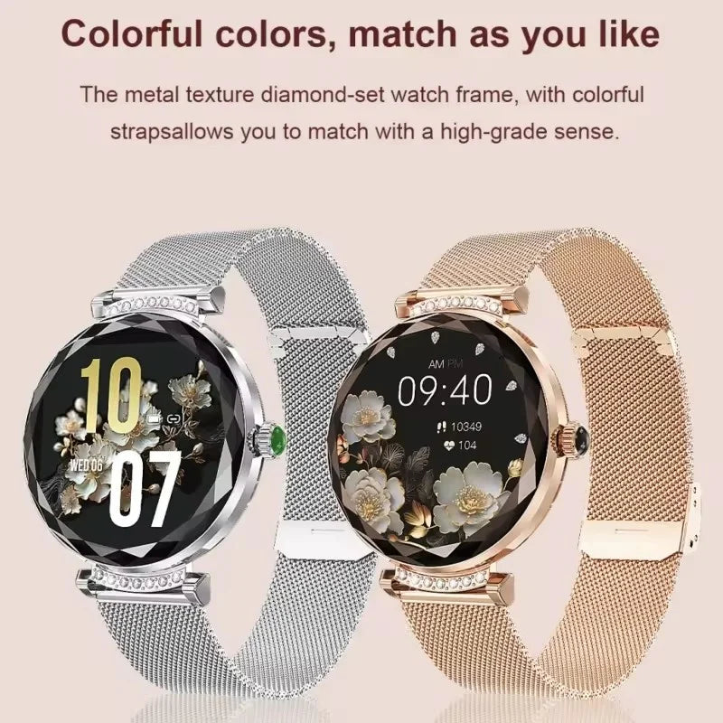 Fashion Ladies Smart Watch NX7 Pro AMOLED Screen Health Monitoring BT Call Female Women Sport Fitness Tracker Smartwatch