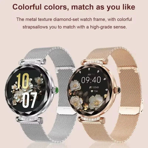 Fashion Ladies Smart Watch NX7 Pro AMOLED Screen Health Monitoring BT Call Female Women Sport Fitness Tracker Smartwatch